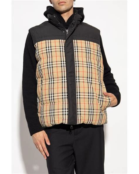 veste burberry homme réversible|burberry oakwood down vest.